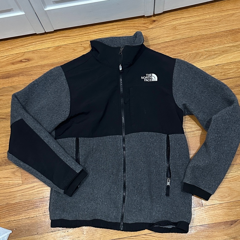 The North Face Denali jacket Two-Tone Black and Gray Jacket